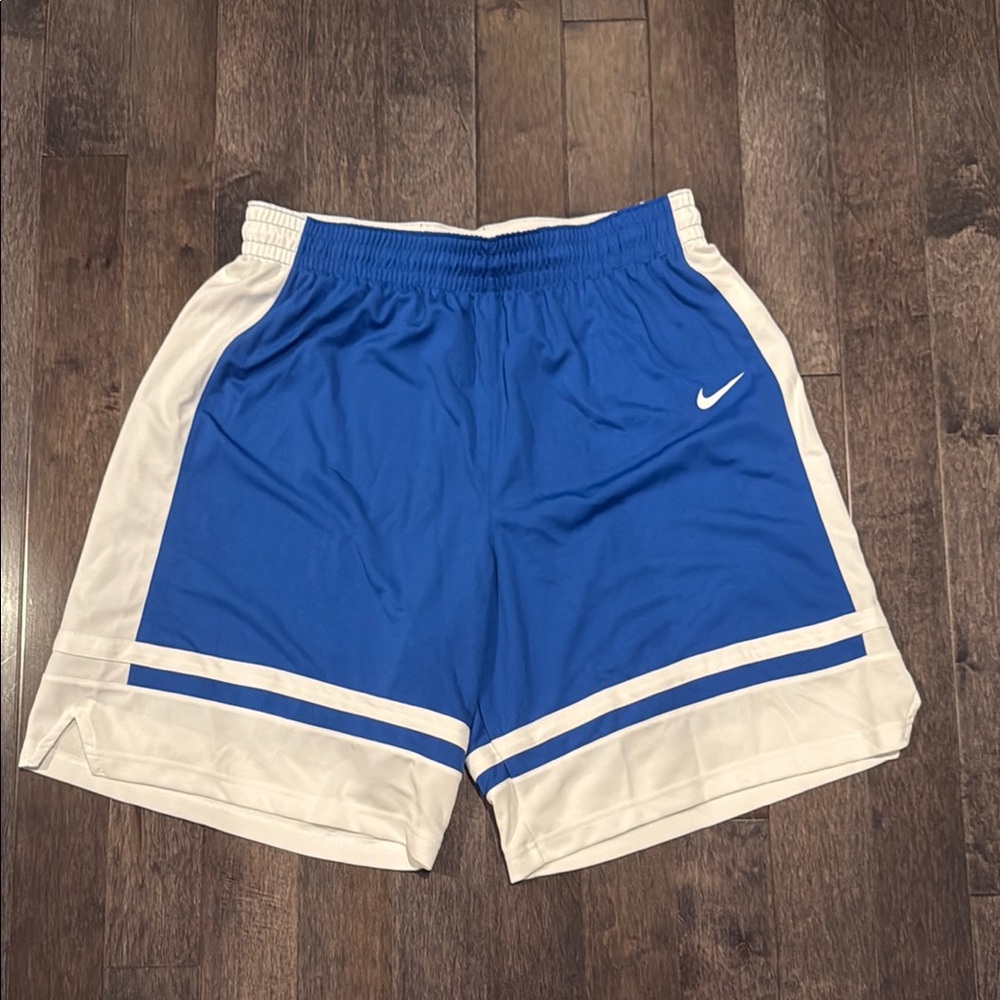 Nike Men's Blue and White Shorts